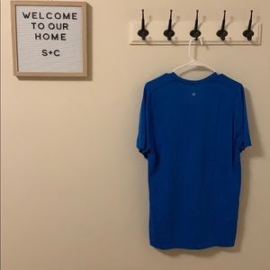Blue Lulu metal tech vent workout tee